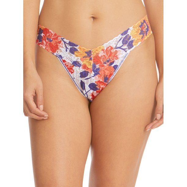 Sunrise Printed Signature Lace Thong