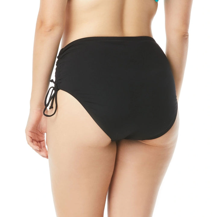 Beach House Hayden High Waisted Side Tie Bikini Bottom - Black