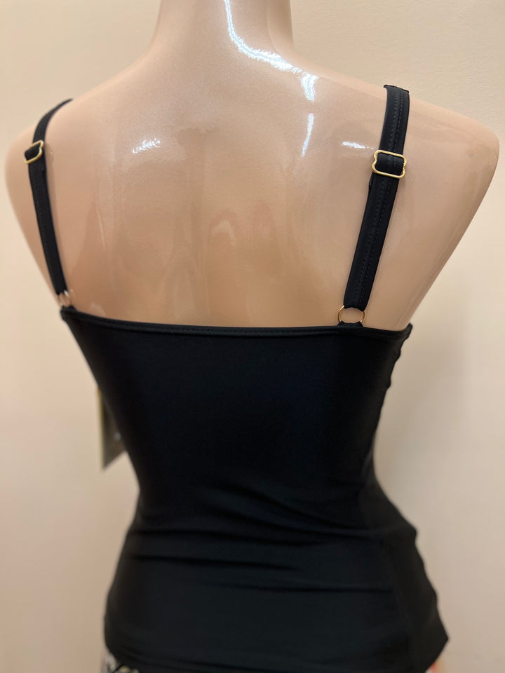 Island Luxe DD/E Underwire Tankini Top - Size 6