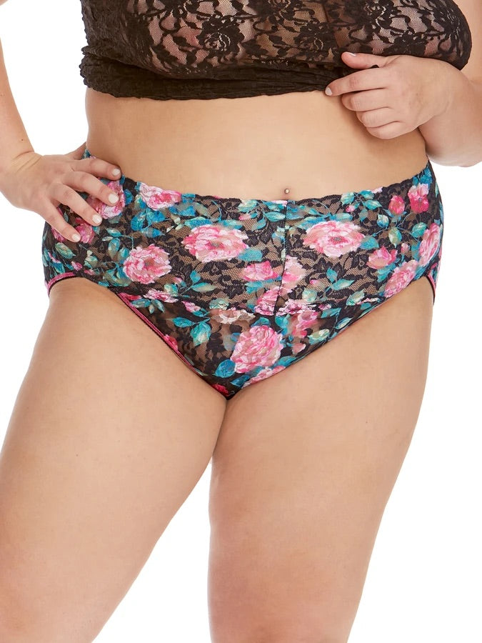 Hanky Panky Retro Lace V-Kini - Damascus Rose