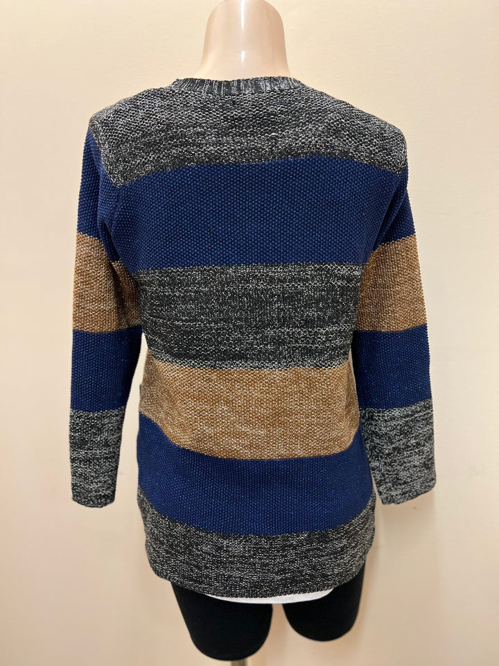 Papa Long Striped Cardigan - Size Medium