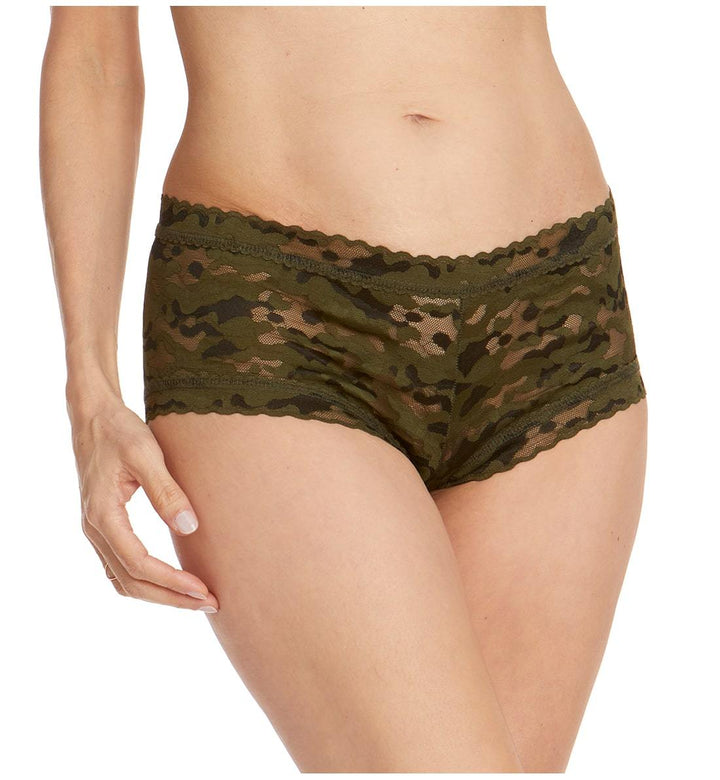 Hanky Panky Camo Lace Boyshort - Plus Size