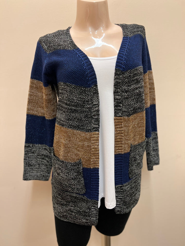 Papa Long Striped Cardigan - Size Medium