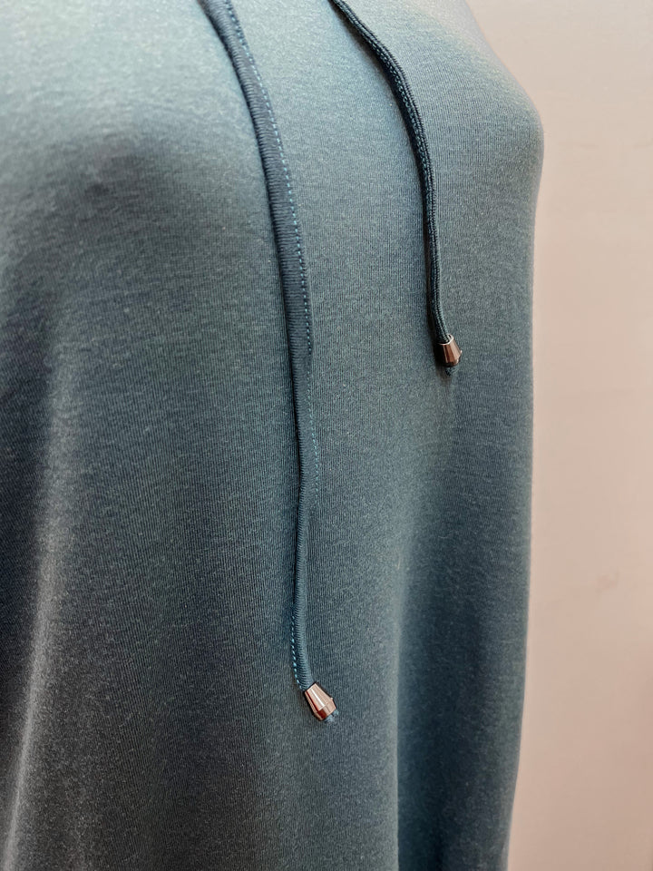 Papa Teal Hoody - Size 2 X