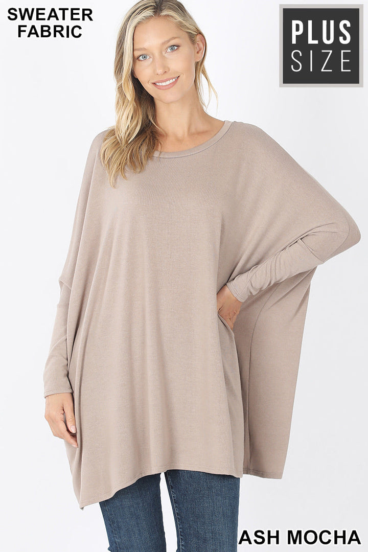 SWEATER FABRIC OVERSIZE ROUND