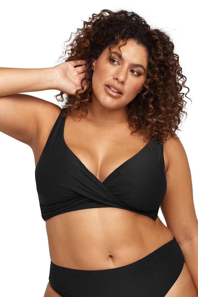 Hues Black Delacroix Bikini Top