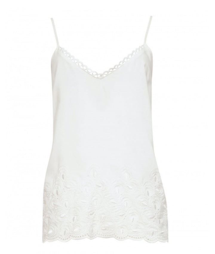 Rose Embroidered Cami - Size 3 X