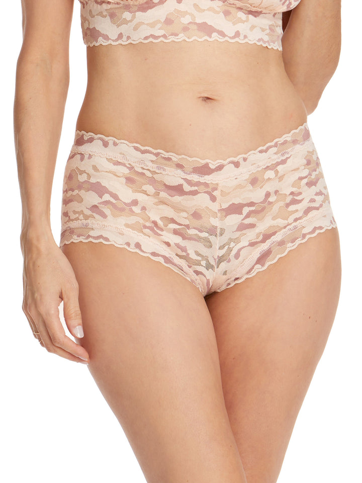 Hanky Panky Camo Lace Boyshort - Plus Size