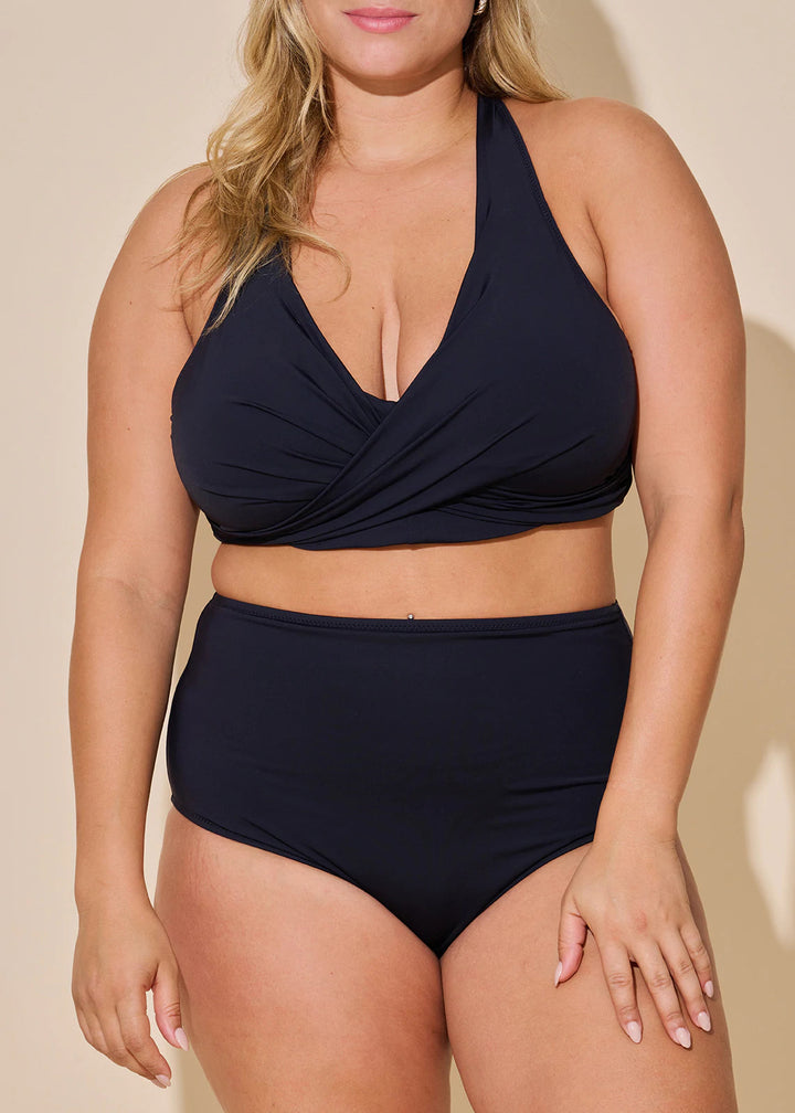 Black  D-Cup Bikini Top