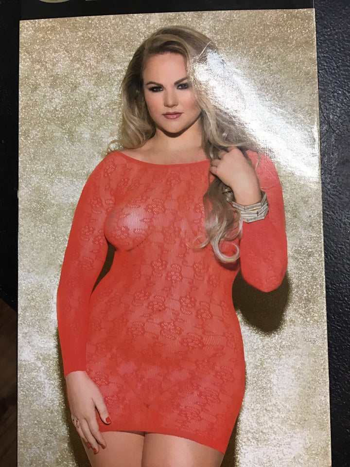 Long sleeve Scoop back Chemise