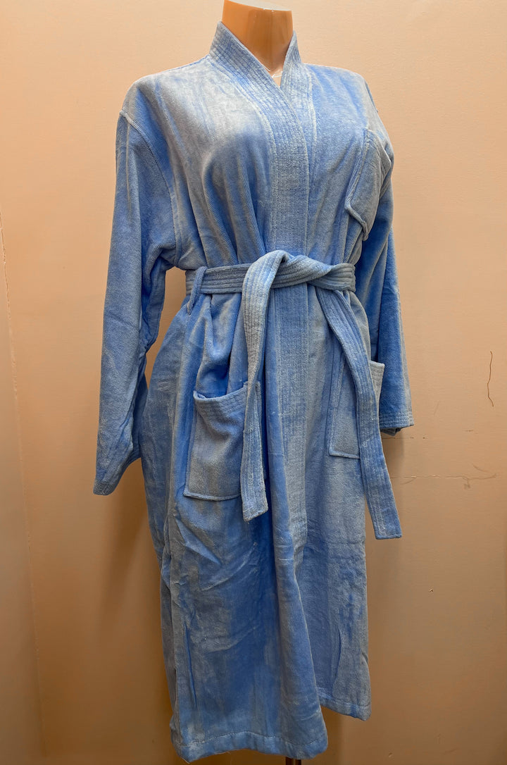100% Cotton Soft Plain House Robe W/ Pockets