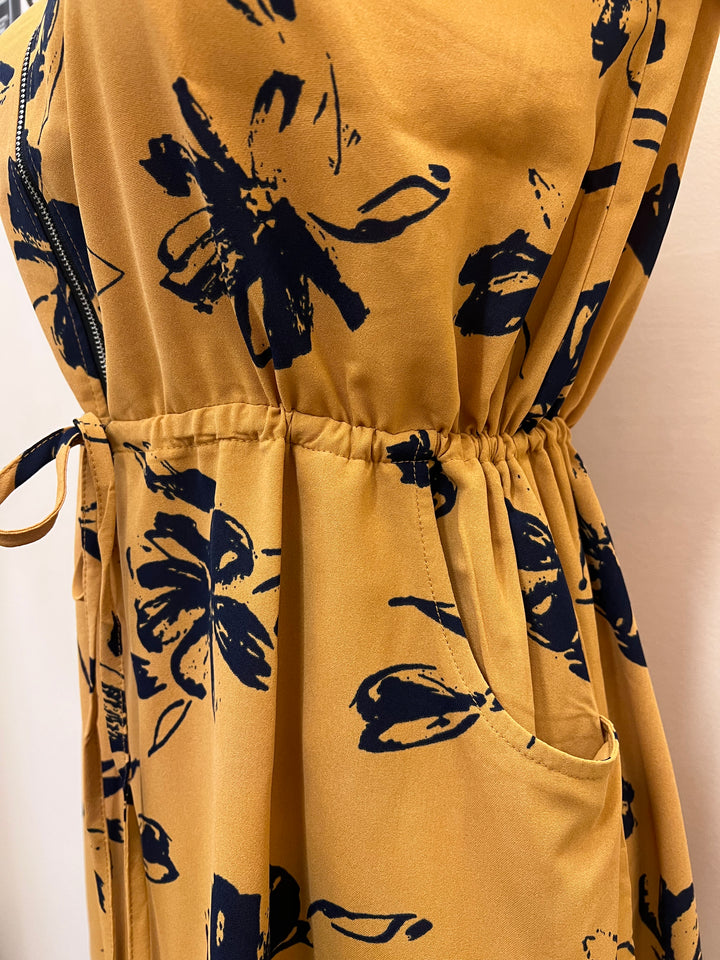 Papa Zip Front Shirt Dress - Size Medium