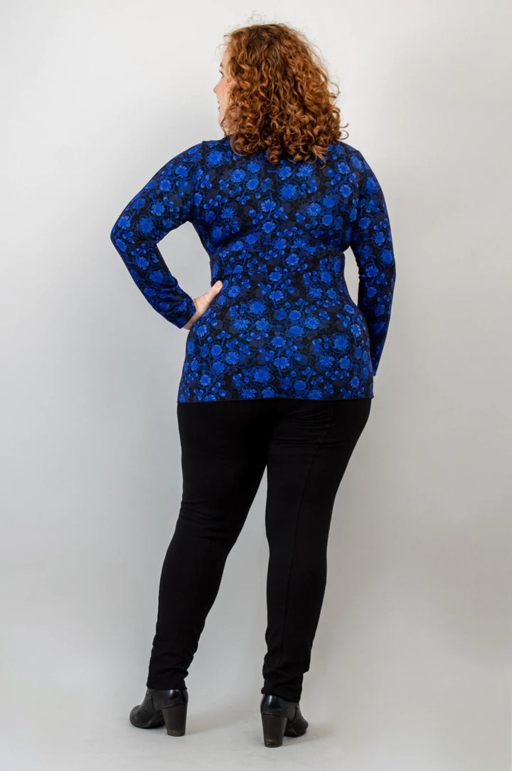 Suzanne Bamboo Long Sleeve Top - Snow Flower - Size 2 X