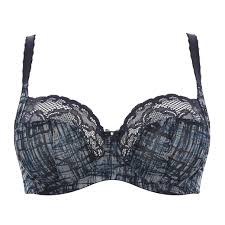Panache Jasmine Balconette Underwire Bra - Blue Abstract