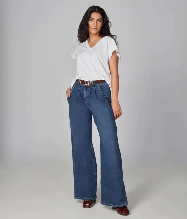 Milan High Rise Wide Leg Jeans