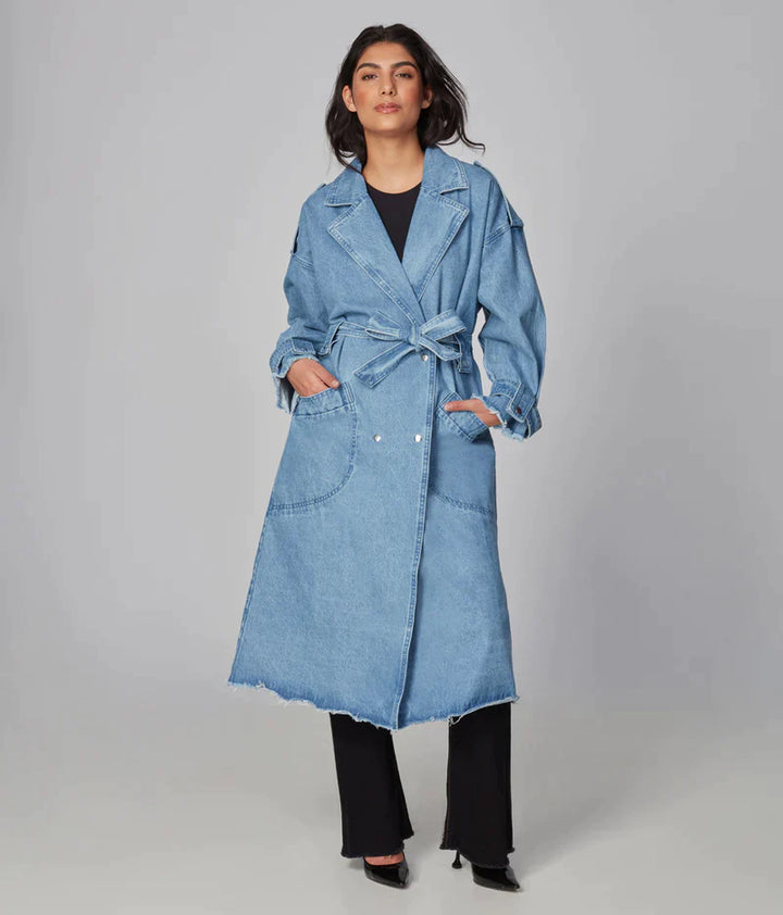 🇨🇦 Avery Denim Trench Coat