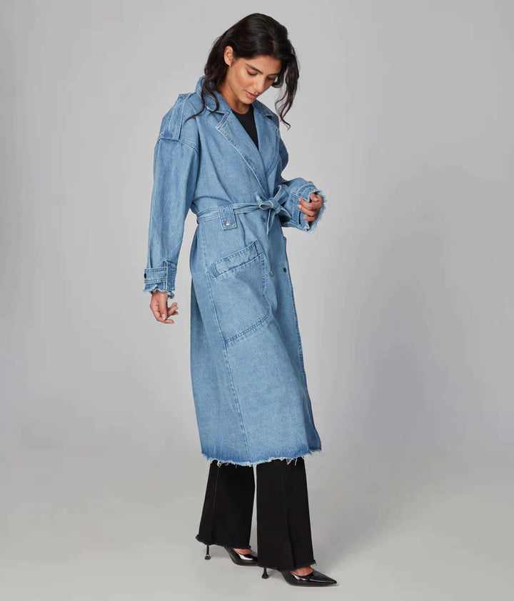 🇨🇦 Avery Denim Trench Coat