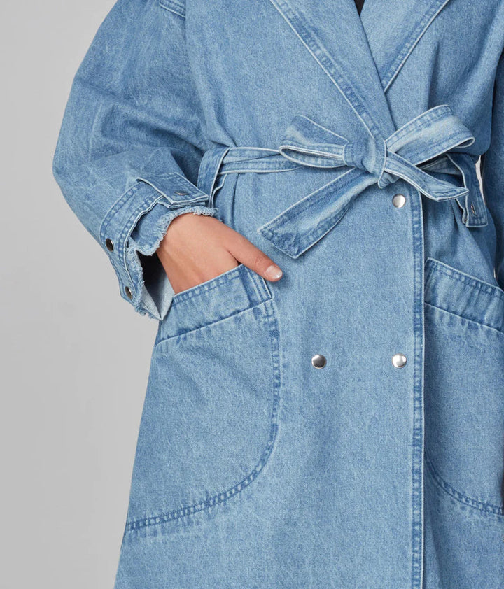 🇨🇦 Avery Denim Trench Coat
