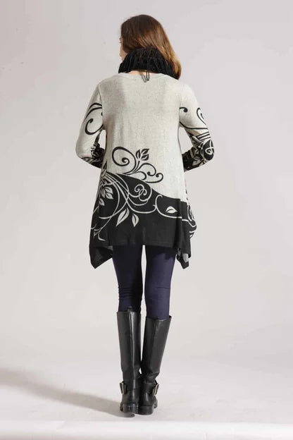 Paisley Contrast Pattern A-Line Tunic - Size S / M