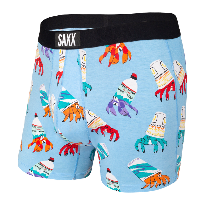 Saxx Ultra Boxer - Blue Trash Crab - Size Small