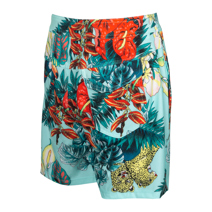 Betawave Swim Shorts 17" - Blue Disco Jungle - Size 36