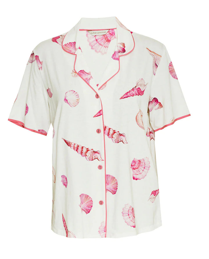 Shelly Shell Printed Jersey Short PJ Set
