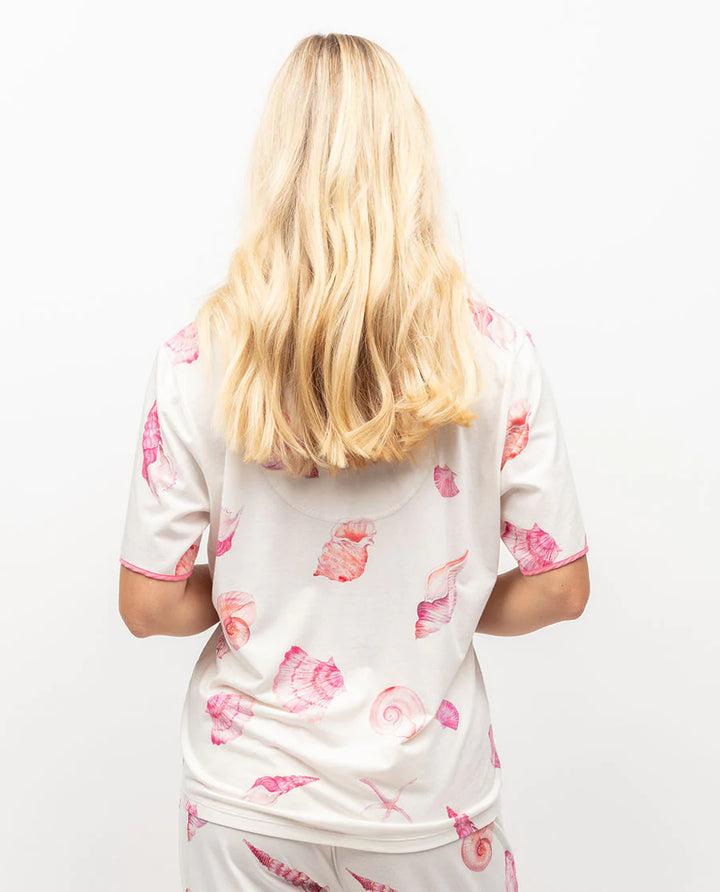 Shelly Shell Printed Jersey Short PJ Set