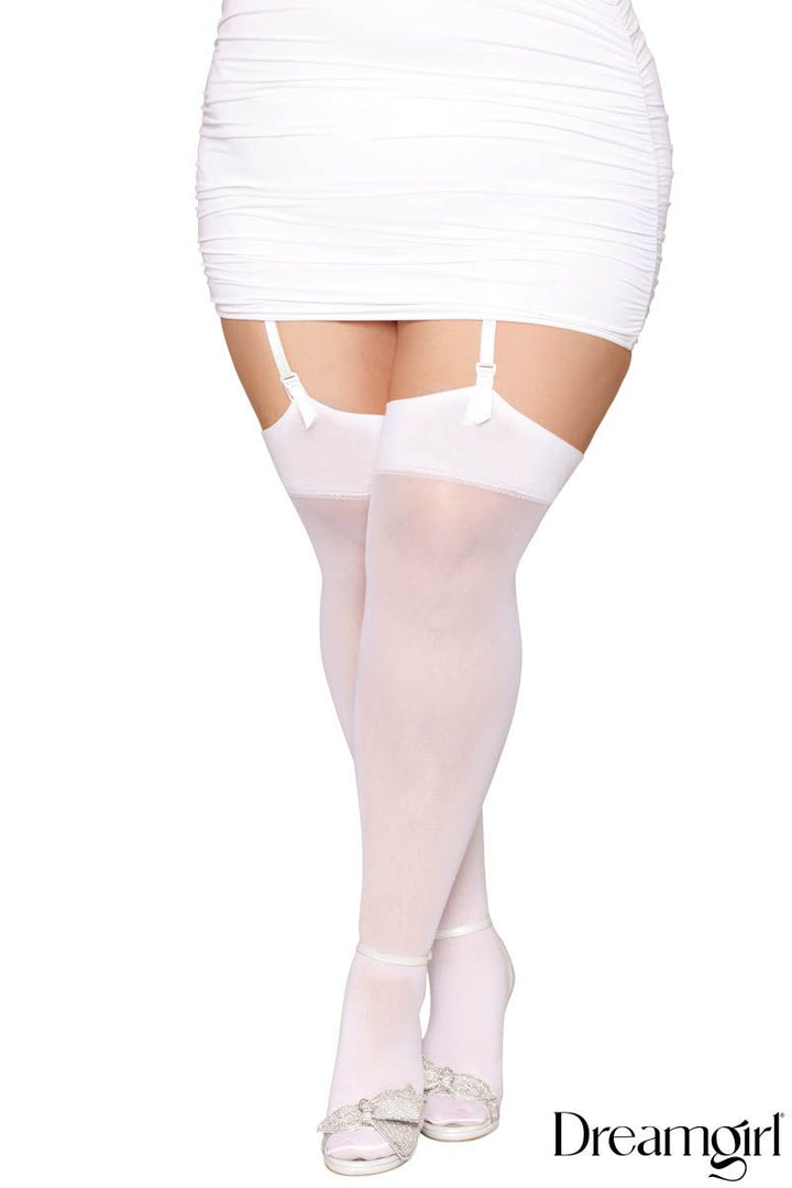 Bridal Backseam Thigh Hi