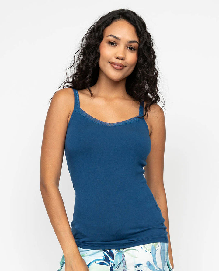 Harriet Lace Trim Jersey Hidden Support Cami