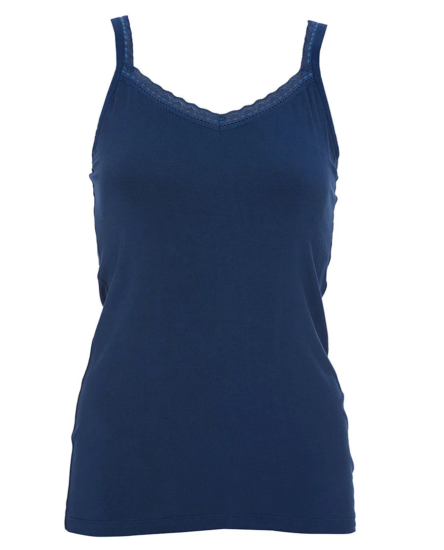 Harriet Lace Trim Jersey Hidden Support Cami