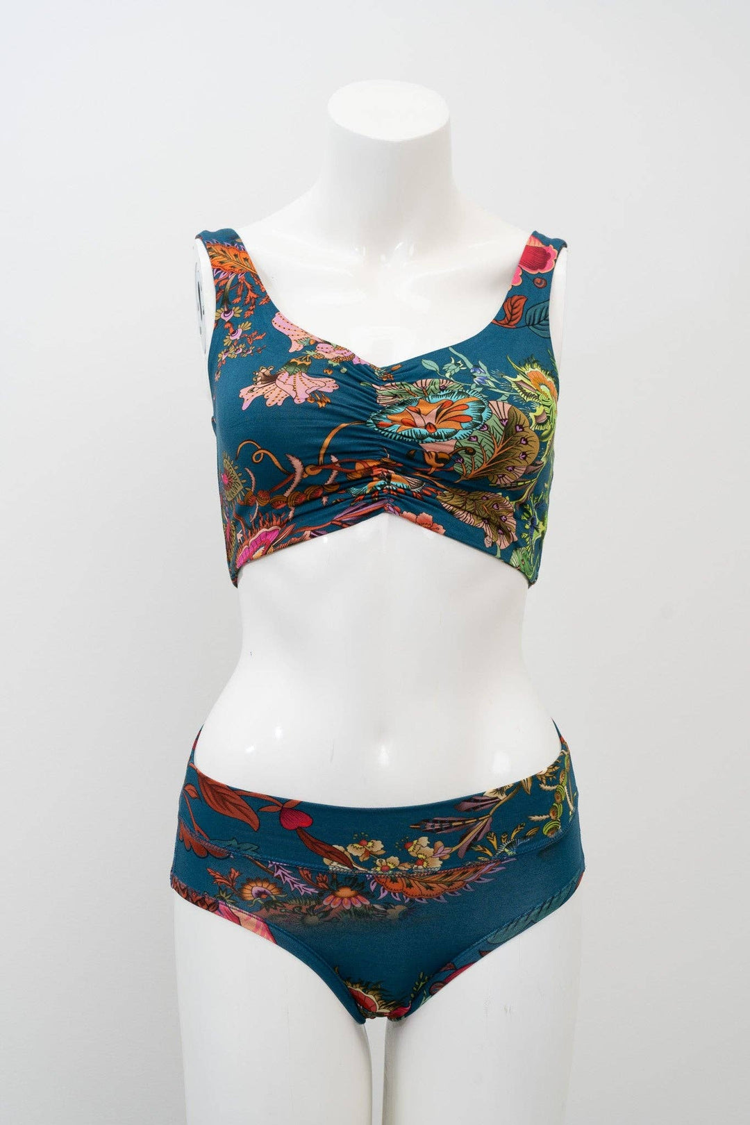 Clipper Teal Fantasy Bamboo Bra - Sheer Essentials Lingerie & Swimwear
