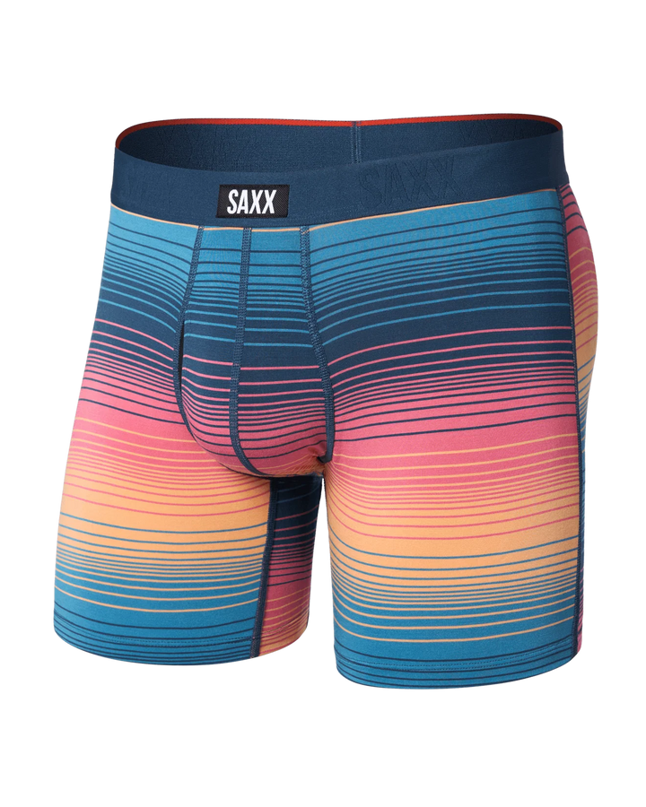 Saxx Vibe Xtra Soft Boxer Brief - Stripe Sunset