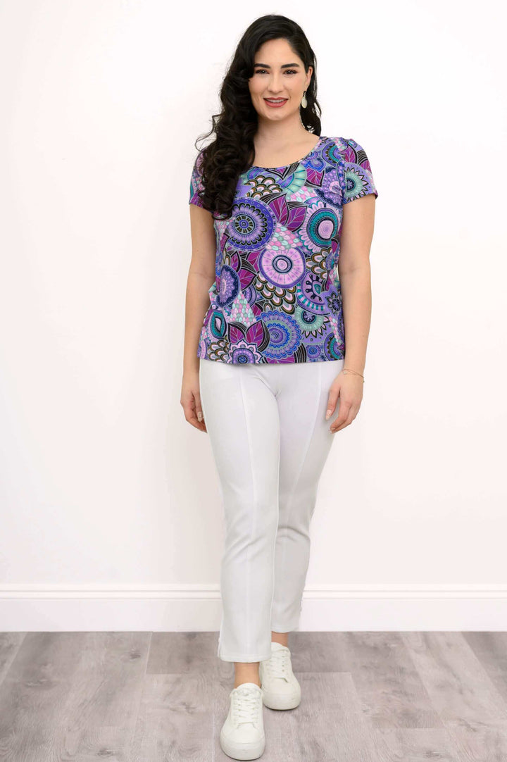 Avalon Short Sleeve Bamboo T-Shirt - Royale Peacock