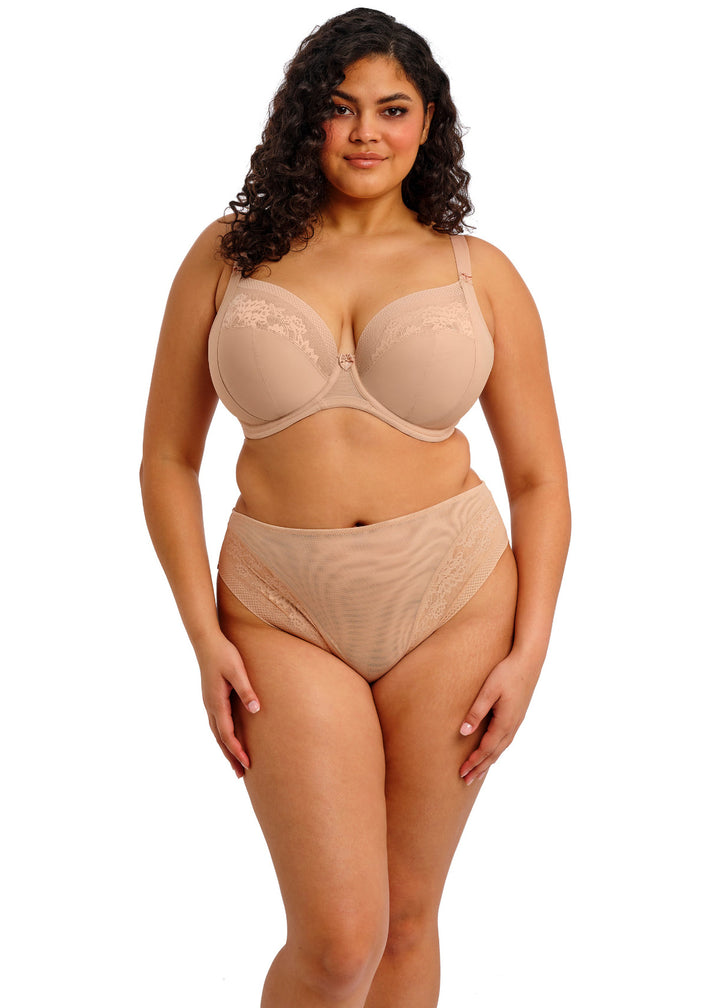 Nerina Underwire Stretch Plunge Bra - Sahara