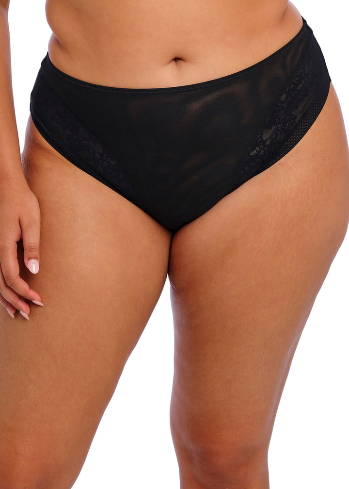 Nerina High Leg Brief - Black