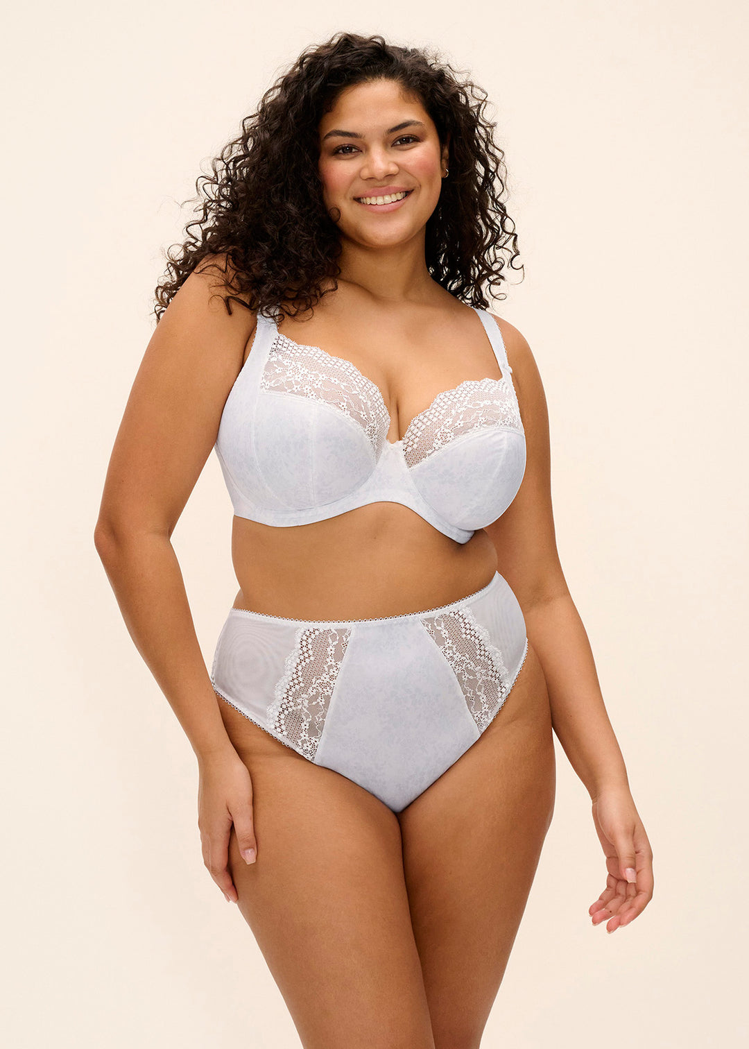 Elomi Lucie Underwire Plunge Stretch Bra - White