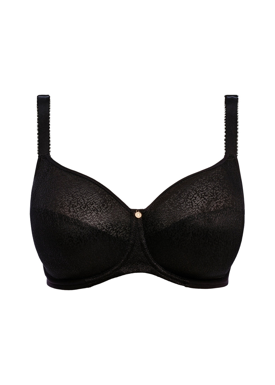 Demure Moulded Non Padded Bra - Black