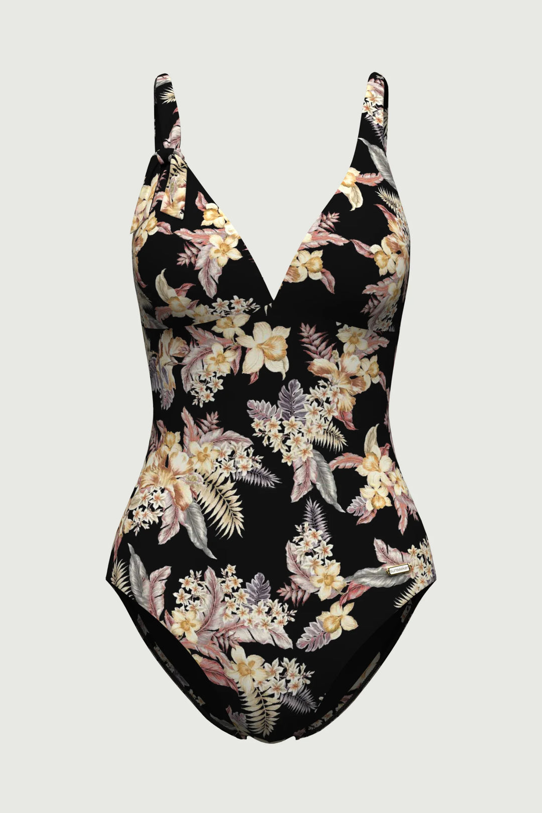 Desert Tropics V-Neck One Piece - Size 8
