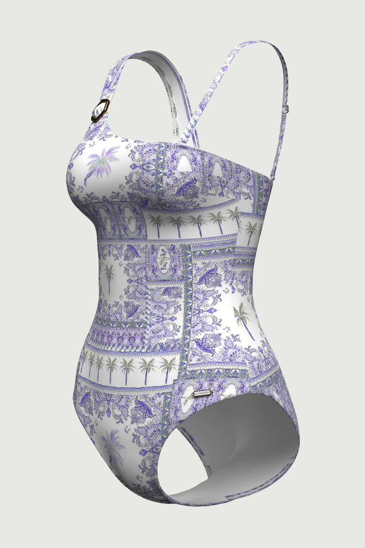 Desert Palm B/C Asymmetric One Piece - Indigo