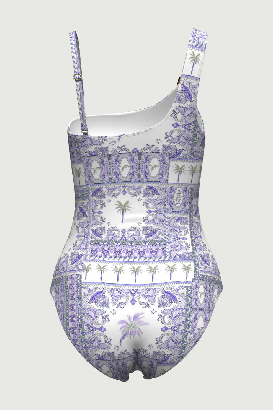 Desert Palm B/C Asymmetric One Piece - Indigo