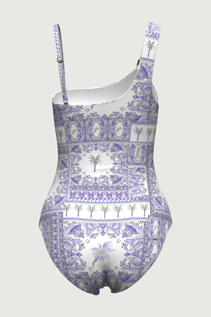 Desert Palm B/C Asymmetric One Piece - Indigo