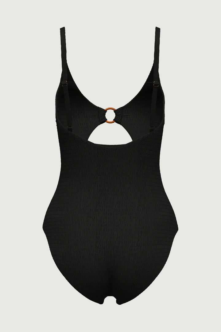 Tropadelic Texture Bamboo Ring One Piece - Black