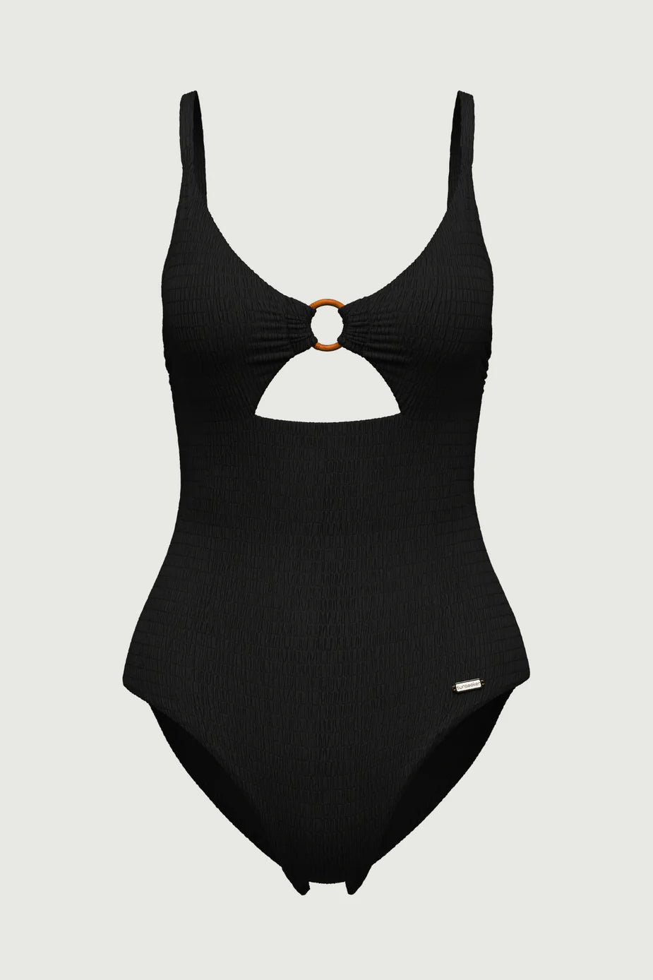 Tropadelic Texture Bamboo Ring One Piece - Black