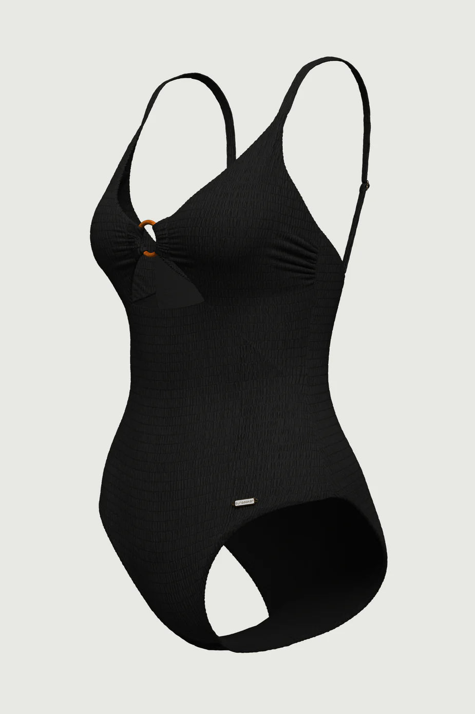 Tropadelic Texture Bamboo Ring One Piece - Black