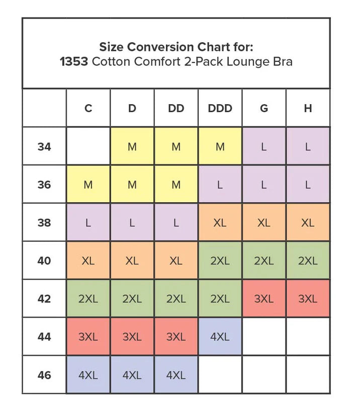 Cotton Comfort 2-Pack Bralette