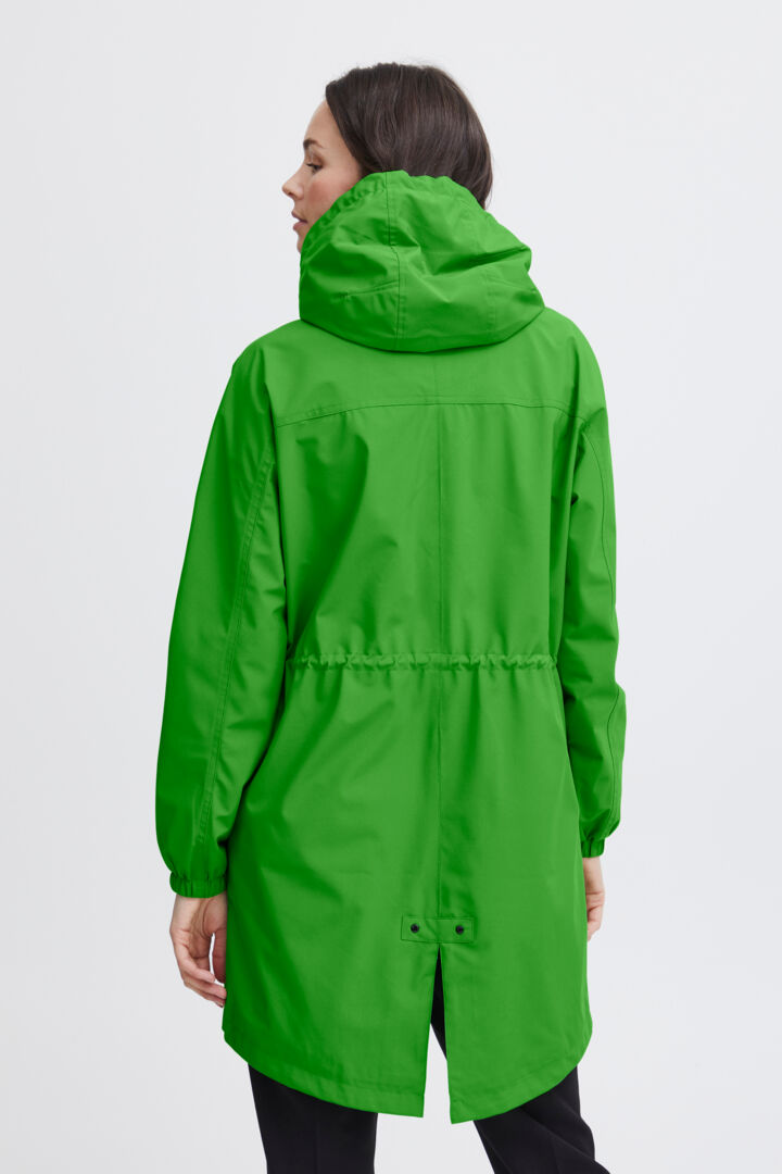 Fransa Lime Hooded Jacket - Size Large
