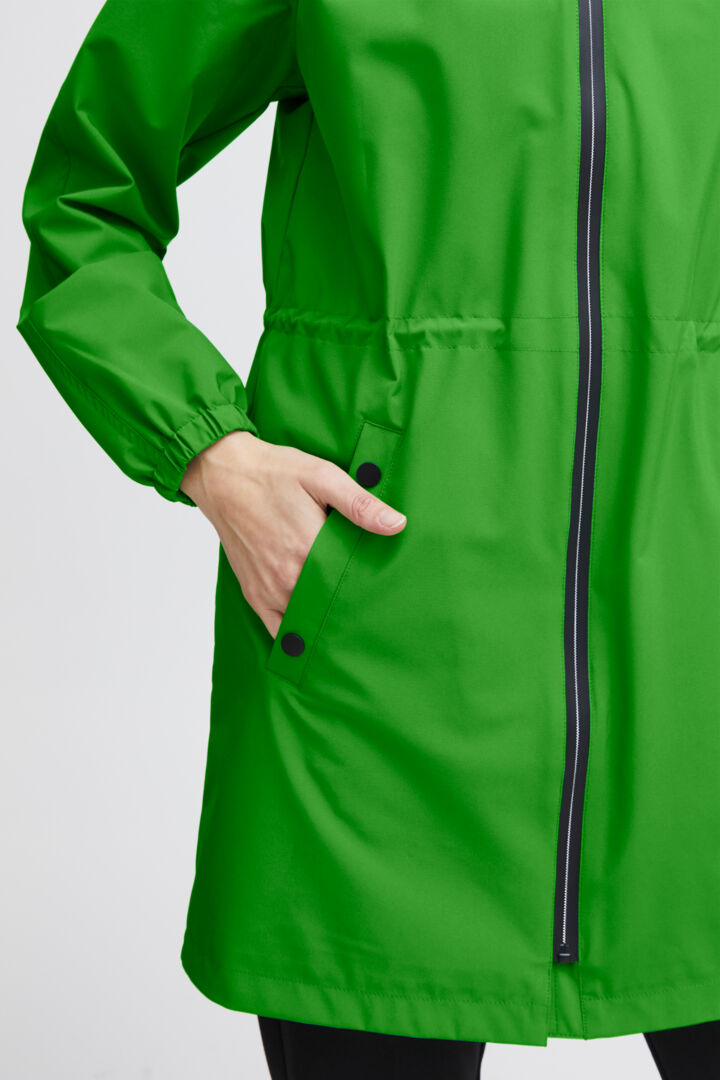 Fransa Lime Hooded Jacket - Size Large