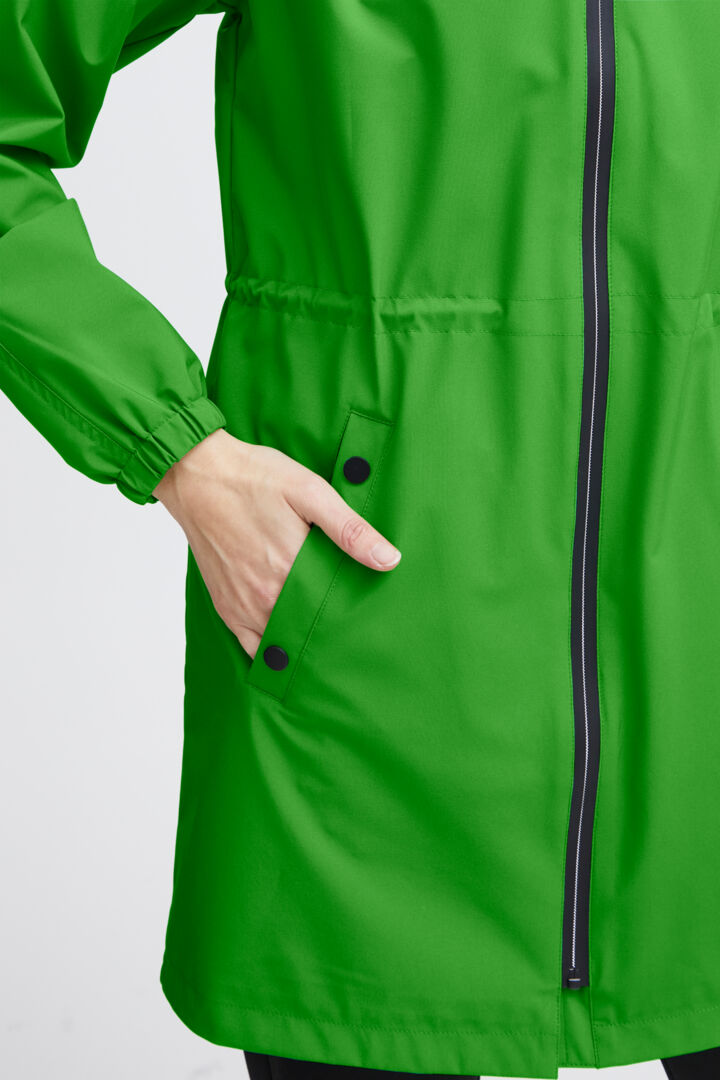 Fransa Lime Hooded Jacket - Size Large
