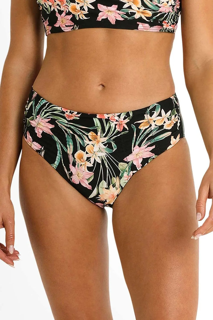 Azura Camellia Ruched Mid Rise Swim Bottom - Size 8