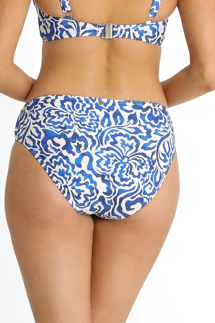 Azura Corfu Ruched Mid Rise Swim Bottom - Size 8